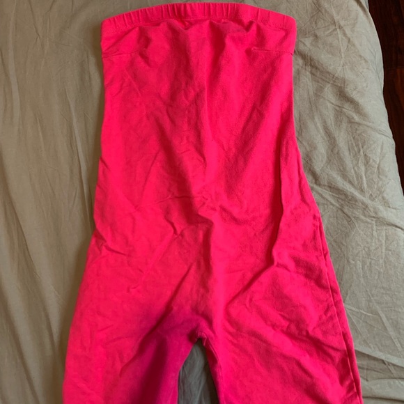 Pink Shorts Romper - Picture 1 of 3